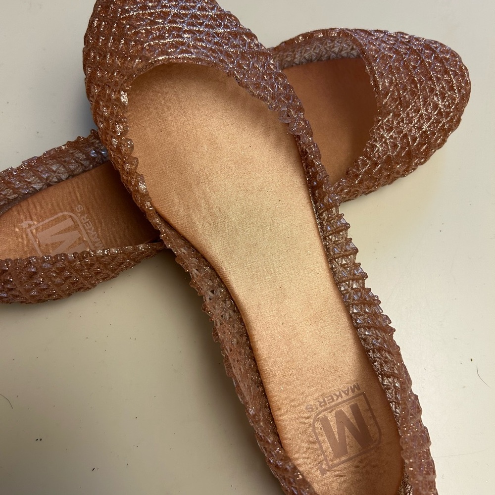 Women's Sparkling Peachy Brown  Flats